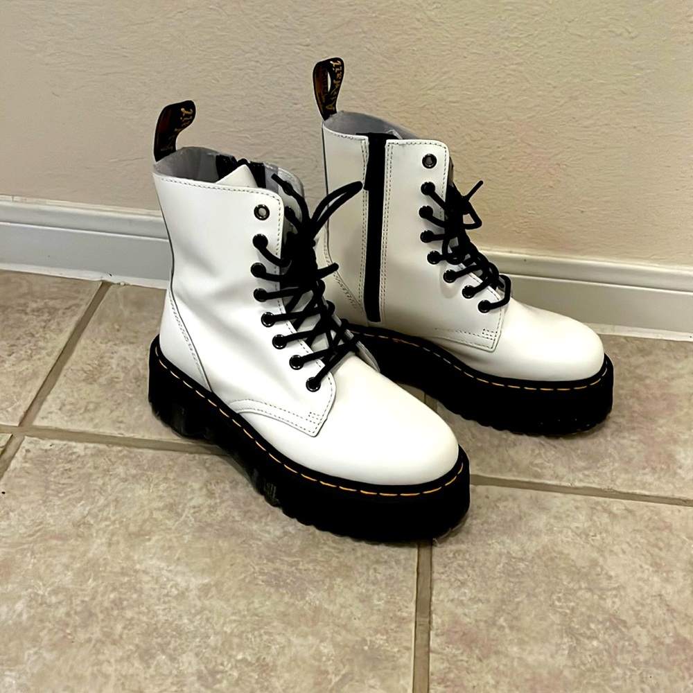 White Platform Dr. Martens